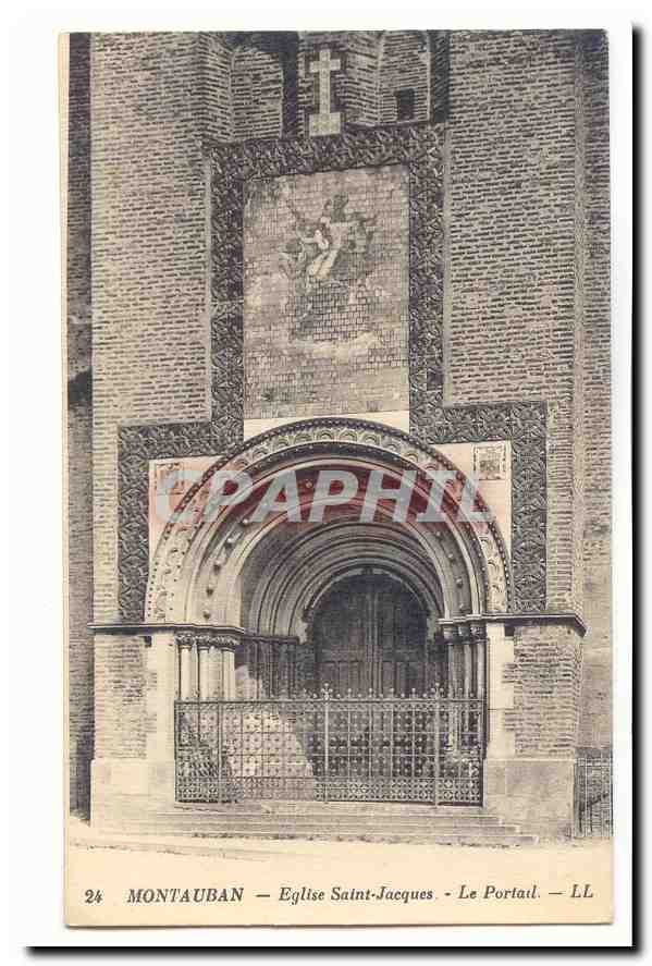 Montauban — Église Saint-Jacques — Le Portail — LL