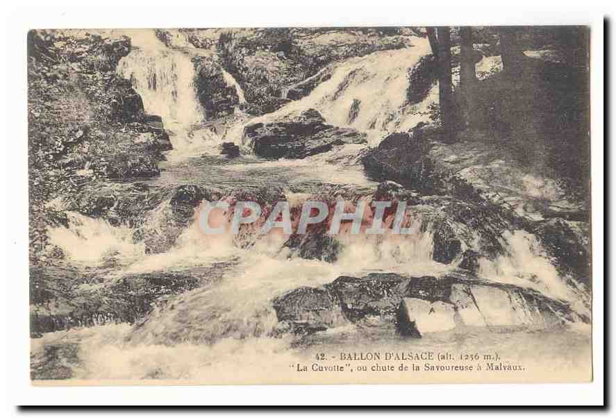 Ballon d'Alsace — chute de la Savoureuse à Malvaux — éditeur non visible, n° de série 42