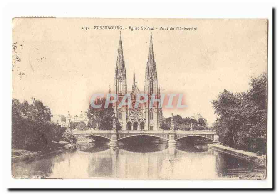 Strasbourg CPA Eglise St Paul Pont de l'universite