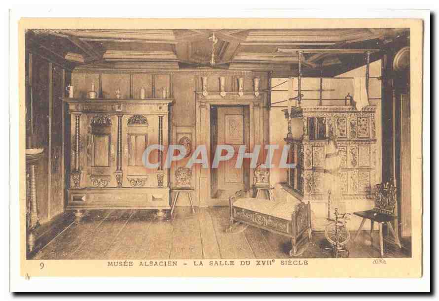 CPA Musee alsacien La salle du 17eme siecle