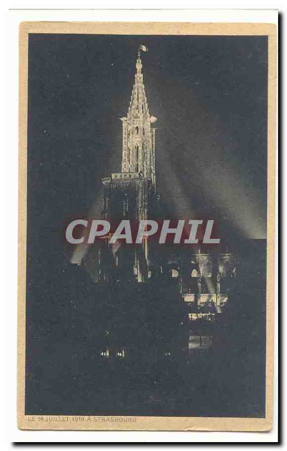 Strasbourg CPA Le 14 juillet 1919 