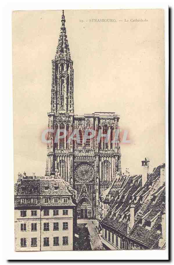 Strassburg CPA La cathedrale
