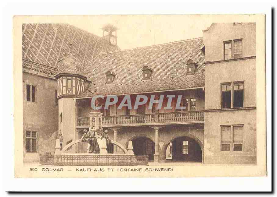 Colmar CPA Kaufhaus et Fontaine Schwend