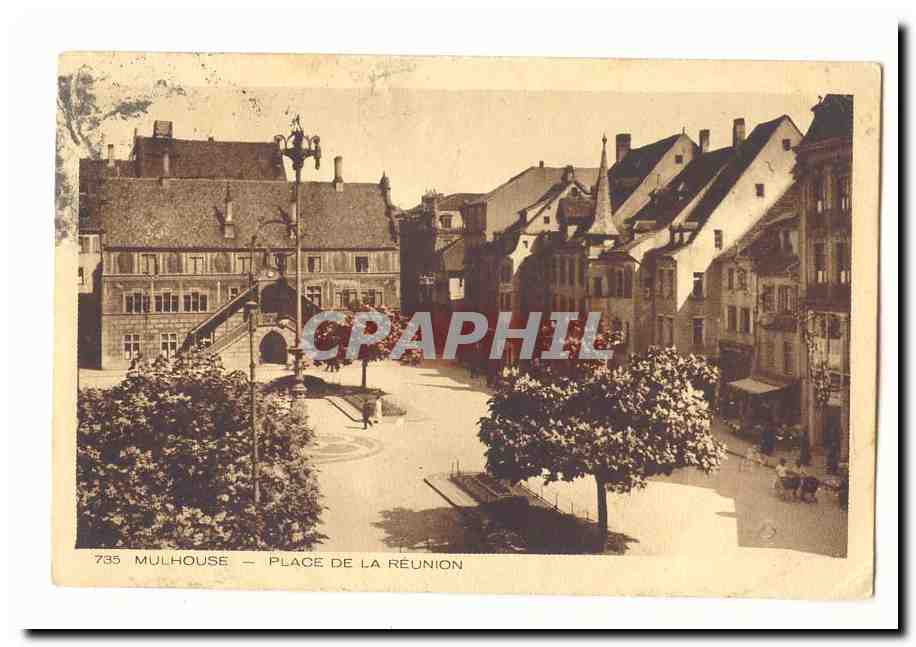 Mulhouse — Place de la Réunion — CPAPHIL 735