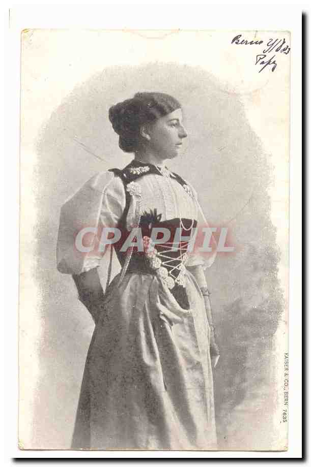 Suisse (Berne) CPA Jeune femme