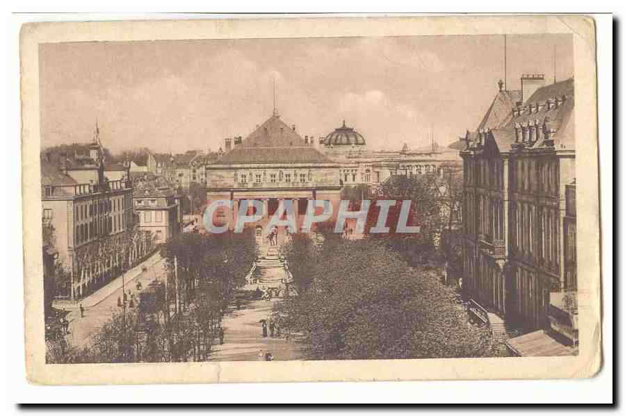 Strassburg CPA Broglieplatz Theater Reinhardstbrunnen