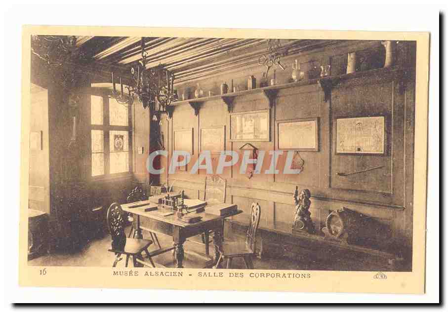 Musee alsacien CPA Salle des corporations