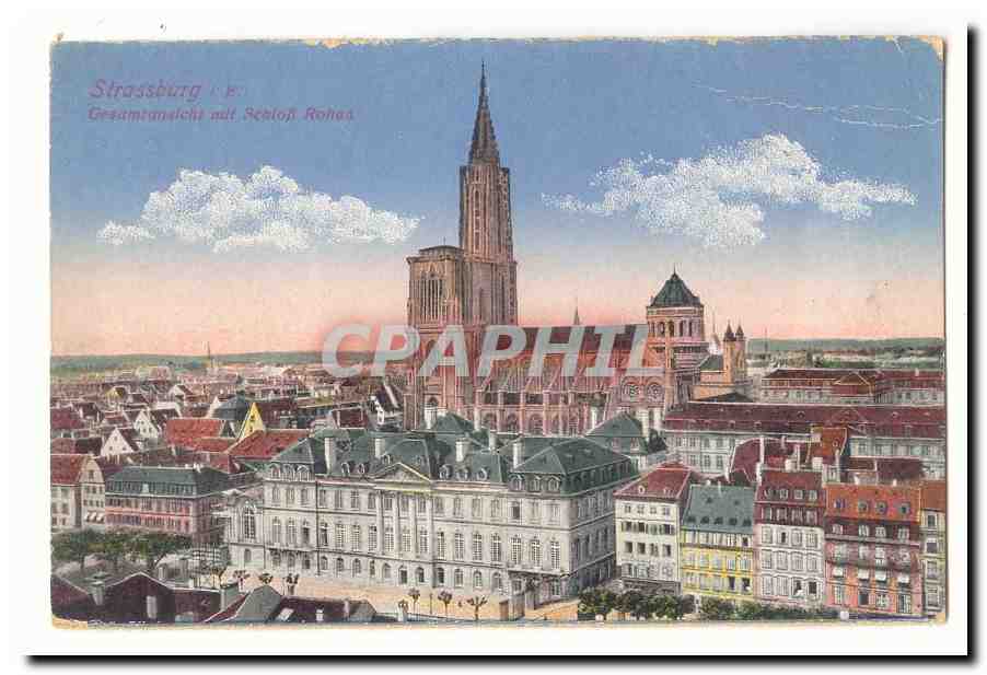 Strassburg CPA Gesamtansicht mit Schloss Rohan