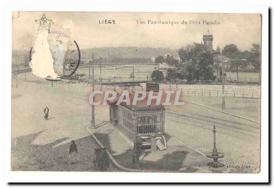 Liege CPA Vue panoramique du petit paradis