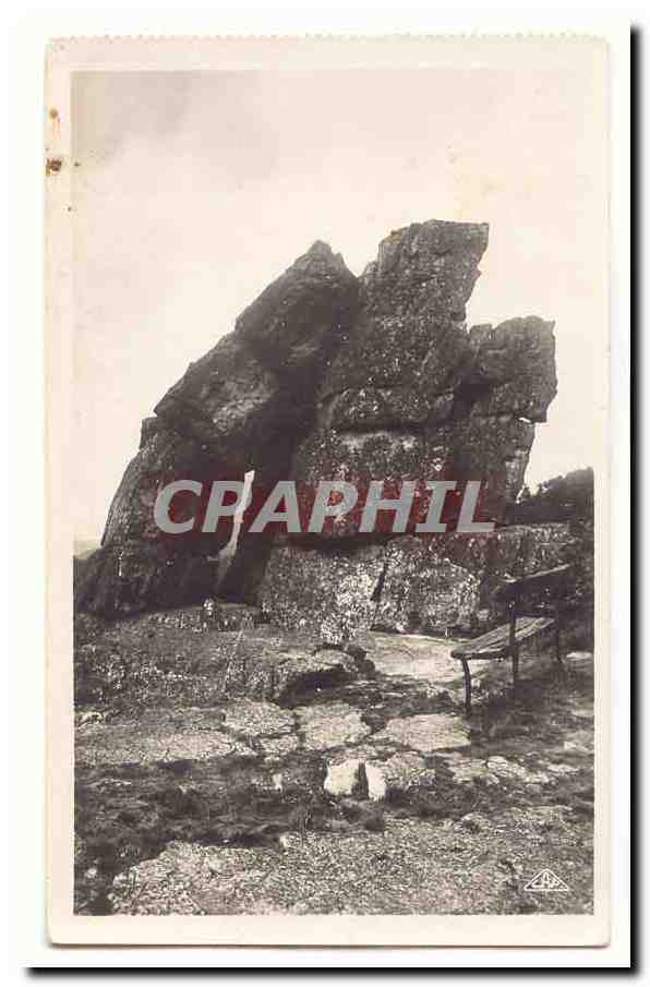 Rocher de la Forêt de Fontainebleau — éditeur C. P. A. n° 123