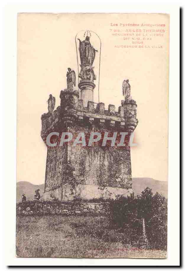 Marienmonument in Ax-les-Thermes — Les Pyrénées Ariégeoises