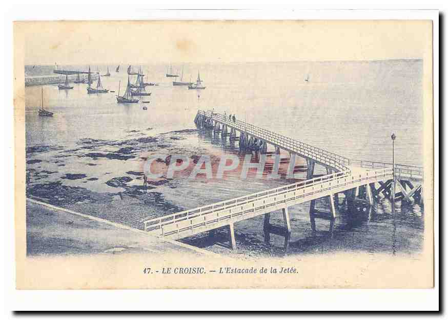 Le Croisic CPA L'estacade de la jetee
