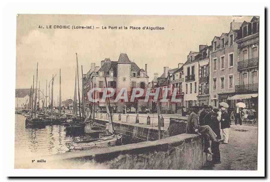Le Croisic (Loire-Inf.) — El Puerto y la Plaza d'Alguillon — CPAPHIL