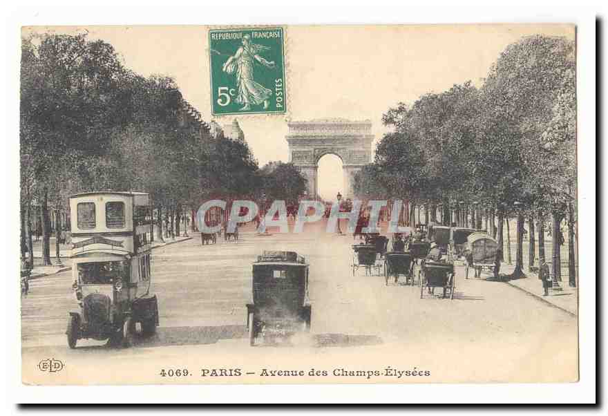 Paris — Avenue des Champs-Élysées — éditeur E.D. n°4069
