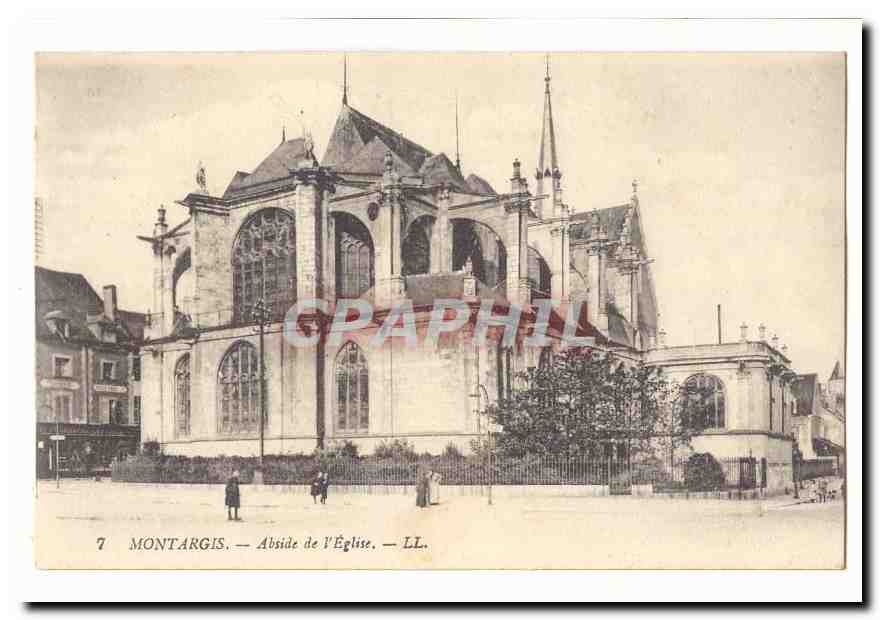 Montargis CPA Abside de l'eglise