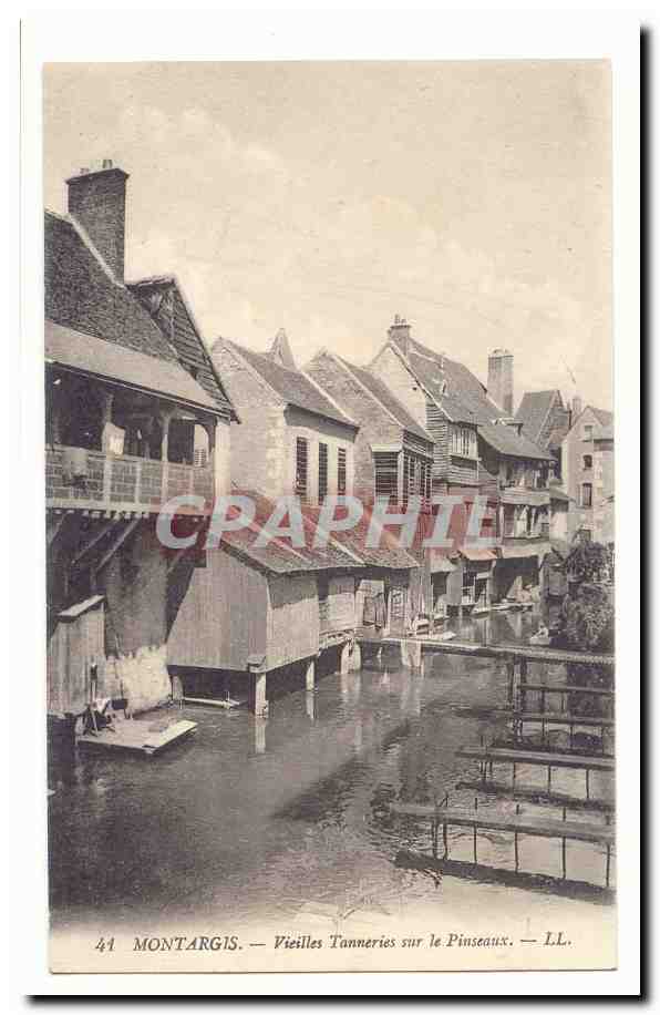 Montargis CPA Vieilles tanneries sur le Pinseaux