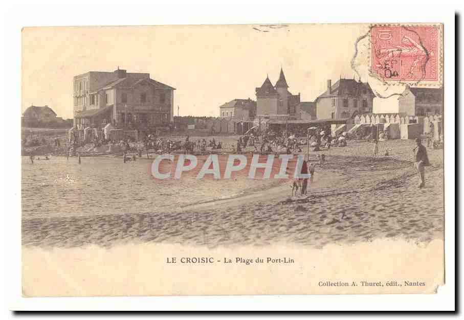 Le Croisic - La Plage du Port-Lin — Collection A. Thuret, édit., Nantes