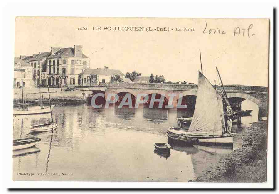 Le Pouliguen CPA Le pont (bateau)