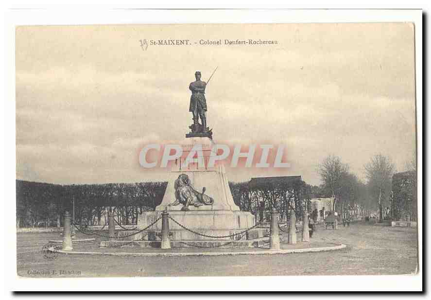 St-MAIXENT - Colonel Démfert-Rochereau — Monument commémoratif