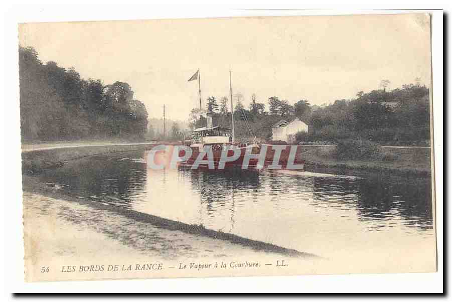 Les Bords de la Rance — Le Vapeur à la Courbure — LL.