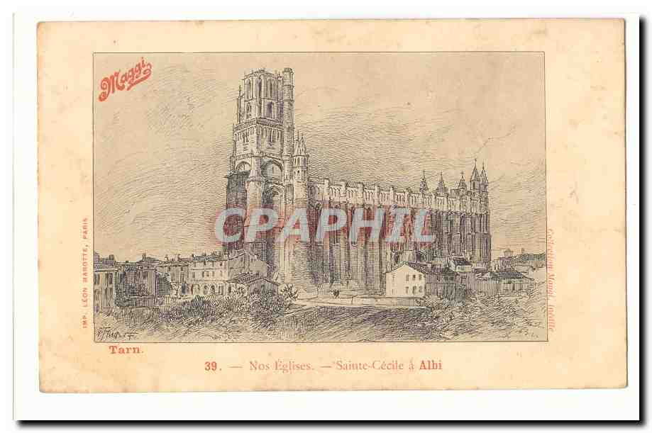 Albi CPA Nos eglises Sainte Cecile a Albi