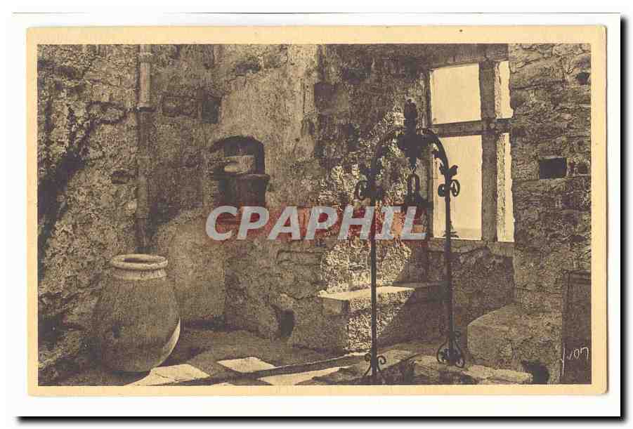 Roquebrune CPA Interieur de la Tour du Fort