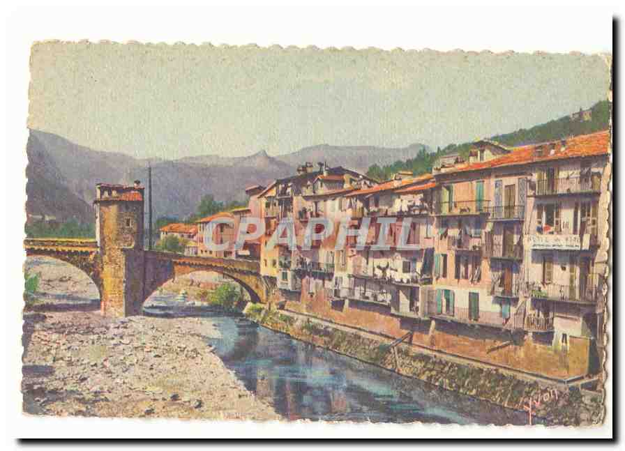 Sospel CPA Vieilles maison sur la Bevera