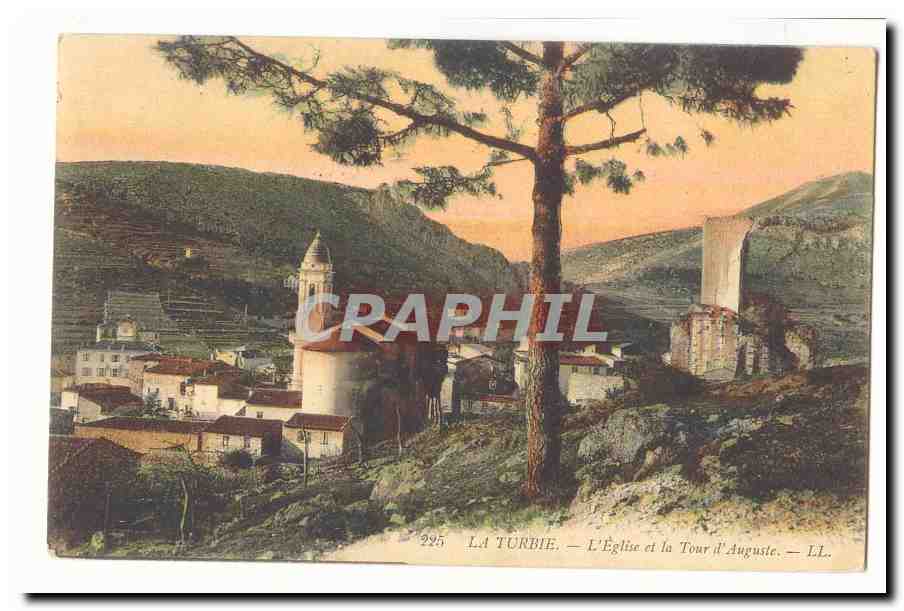 La Turbie — L'Église et la Tour d'Auguste — LL.
