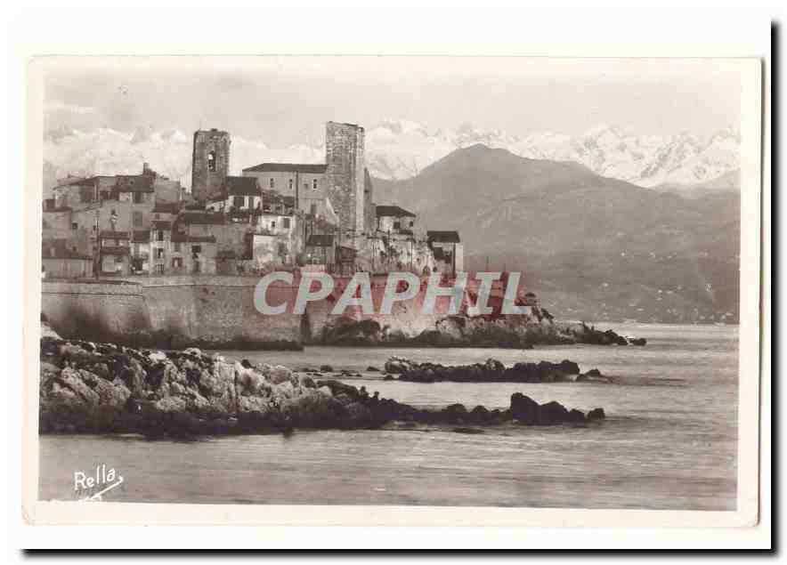 Antibes et la chaine des Alpes CPA