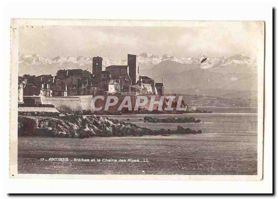 Antibes CPA Antibes et la chaine des Alpes
