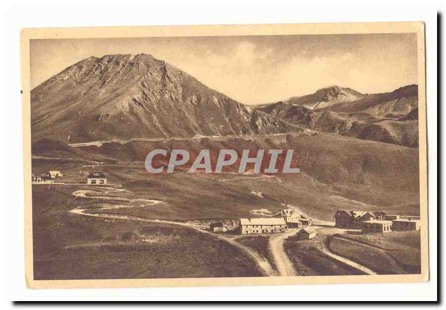 Vue du col de l'Échelle — montagnes et bâtiments — CPAPHIL