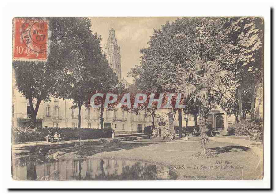 Tours CPA Le square de l'archeveche