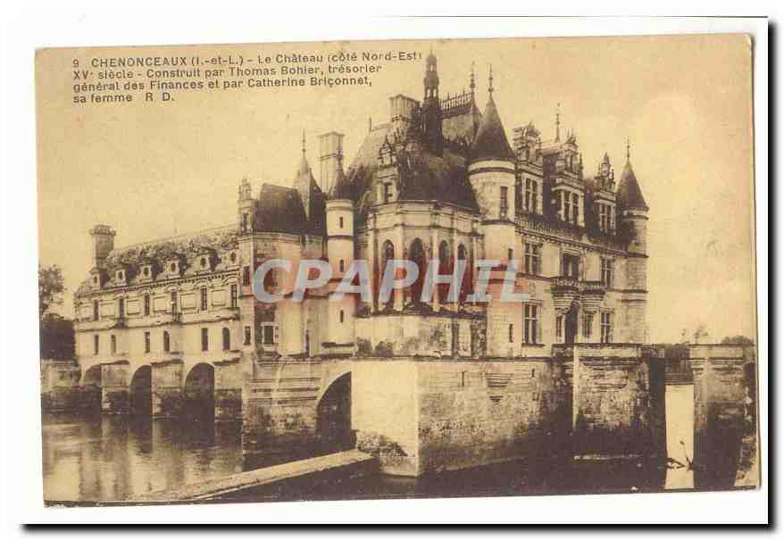 Chenonceau CPA Le chateau cote Nord Est