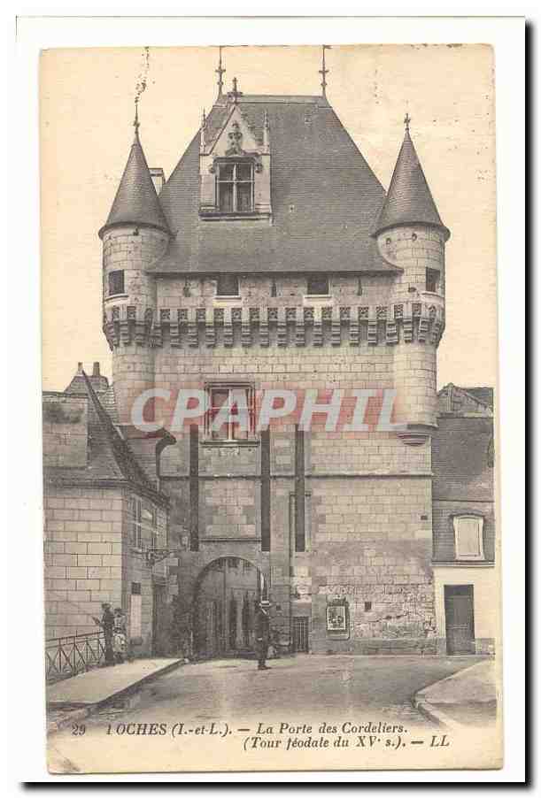 Loches CPA La porte des cordeliers (tour feodale du 15eme)