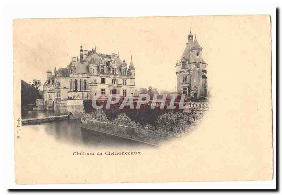 Chenonceaux CPA Le chateau (cartre precurseur)