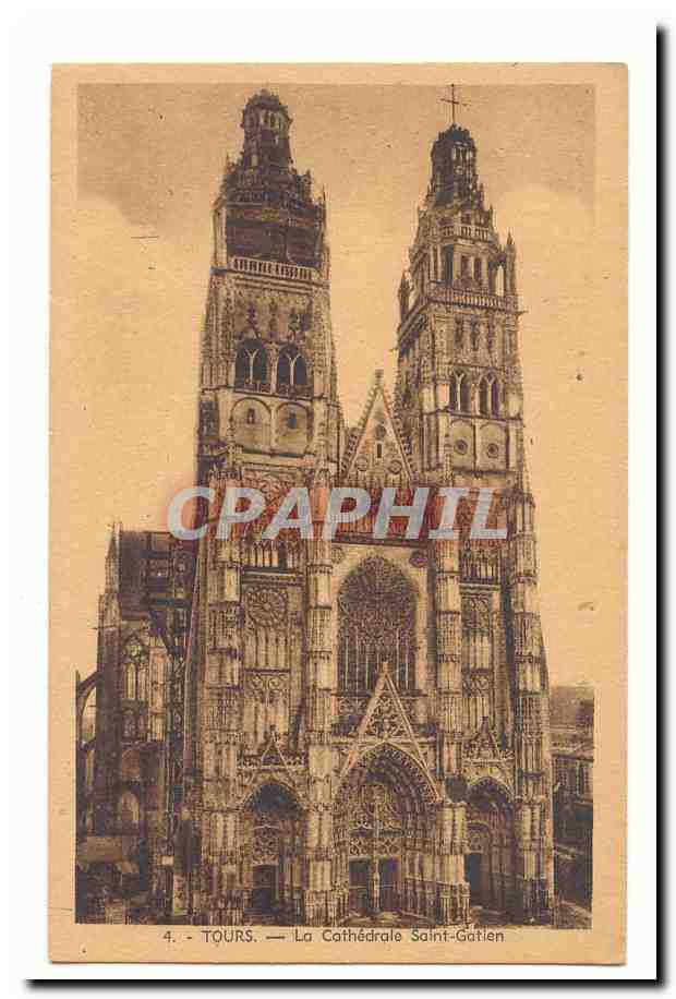 Tours CPA La cathedrale Saint Gatien