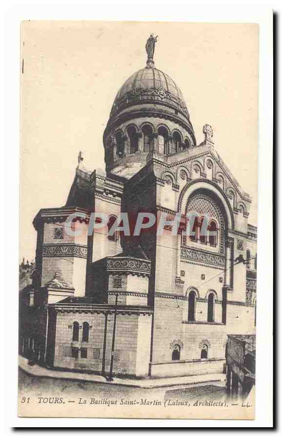Tours CPA La basilique Saint Martin (Laloux architecte)