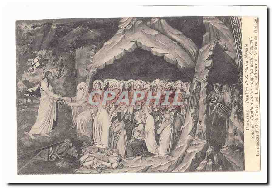 Italie Italia Firenze CPA Basilica di S Maria Novella Sala del CApitolo (detta degli Spagnoli)