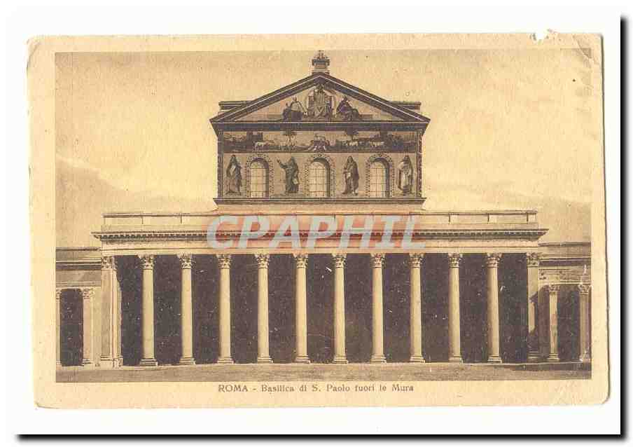 Italie Italie Roma CPA Basilica di S Paolo fuori le Mura