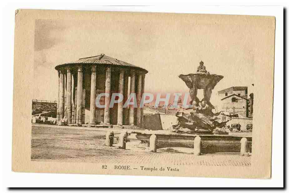 Italie Italie Roma CPA Temple de Vesta