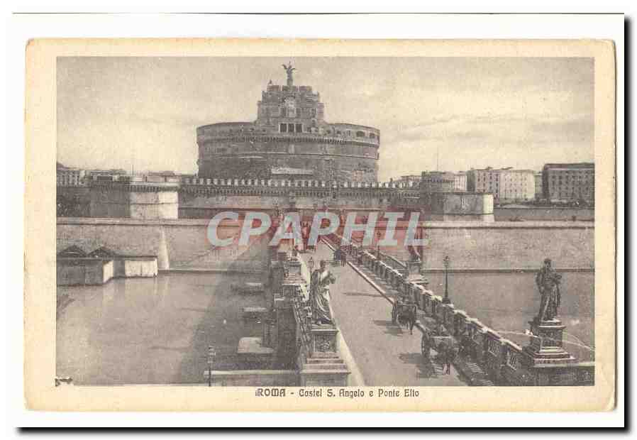 Italie Italia Roma CPA Castel S Angelo Mola Adriana