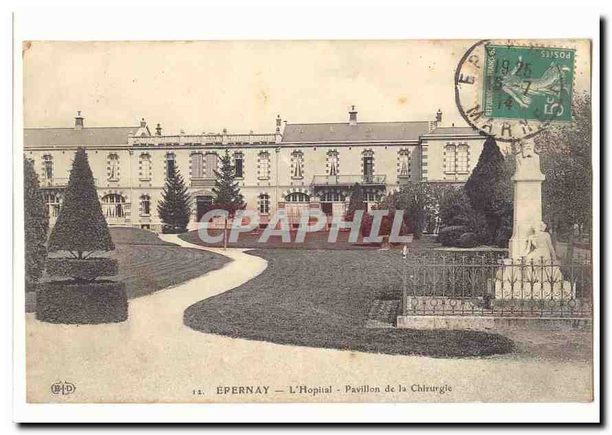 ÉPERNAY — L'Hôpital - Pavillon de la Chirurgie — Éditeur B.D. n°12