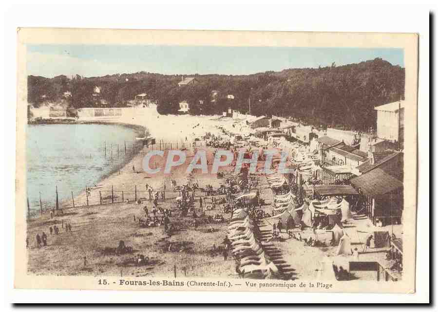 Fouras les bains CPA Vue panoramique de la plage