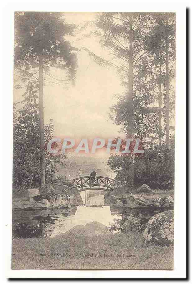 Brennilis - La passerelle du jardin des Plaons
