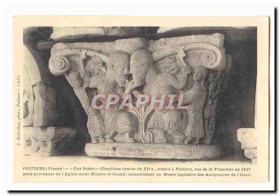 Poitiers (Vienne) — Cheptiteau roman du XIe s. — J. Robechon phot., Poitiers - 1231