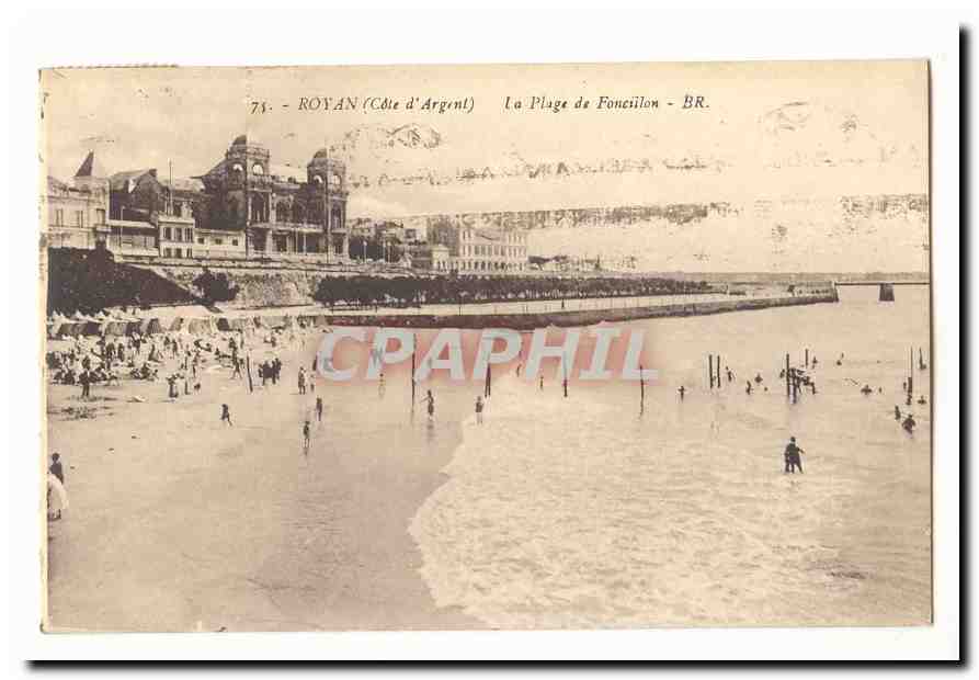 Royan CPA La plage de Foncillon