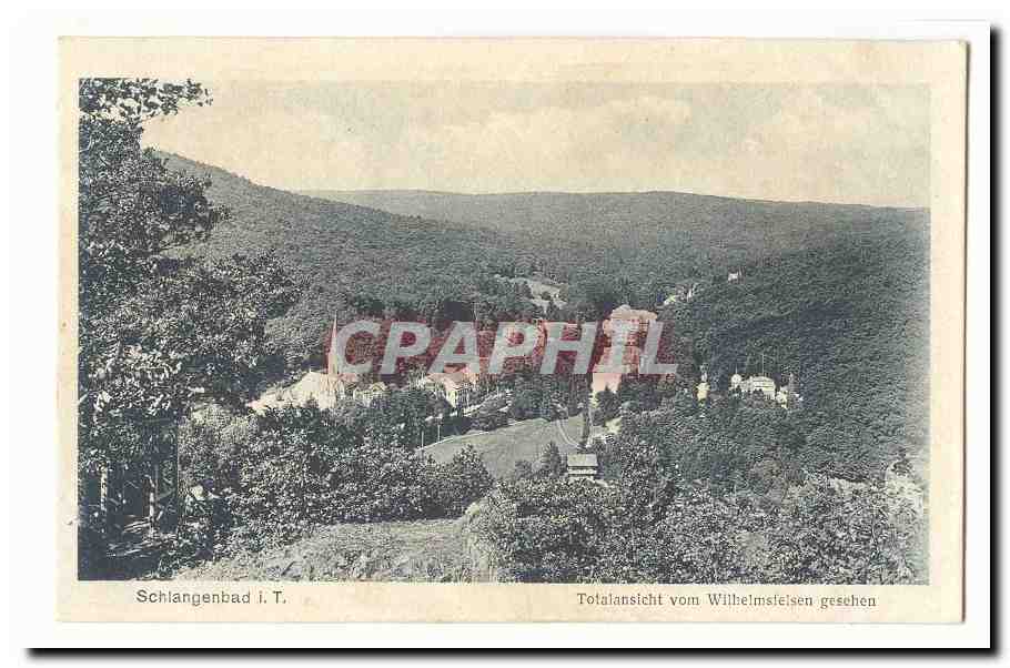 Schlangenbad CPA Rotalansicht vom Wilhemsfelsen gesehen