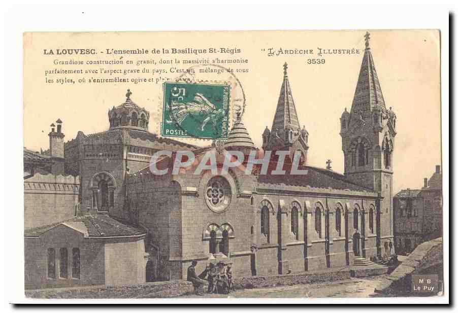 La Louvesc CPA L'ensemble de la basilique St Regis