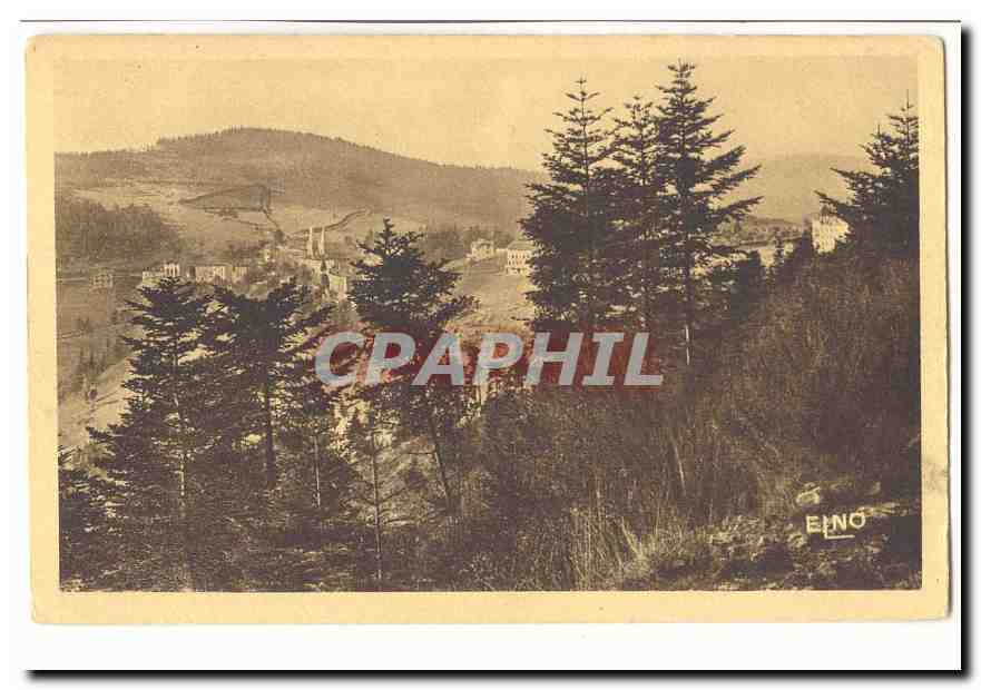 La Louvesc CPA Paysage sur la Louvesc et le Mont Bressel pris du Mont Chais