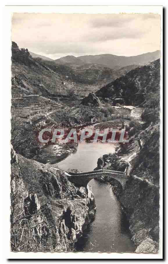Paysages du Vivarais CPA L'Ardeche au pont du diable